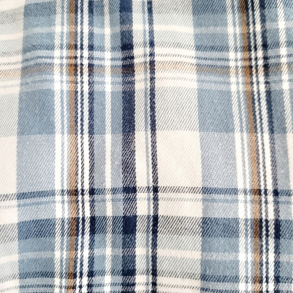 Tony Hawk Blue Plaid Button Up Long Sleeve Shirt Casual Size Medium Unisex - Picture 6 of 8